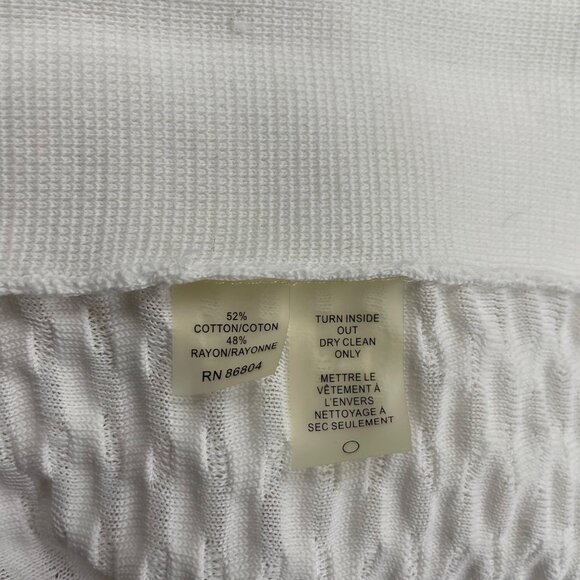 Magaschoni Womens Red/White Gradient Crochet Sleeveless Dress Fitted Size S - Picture 5 of 6